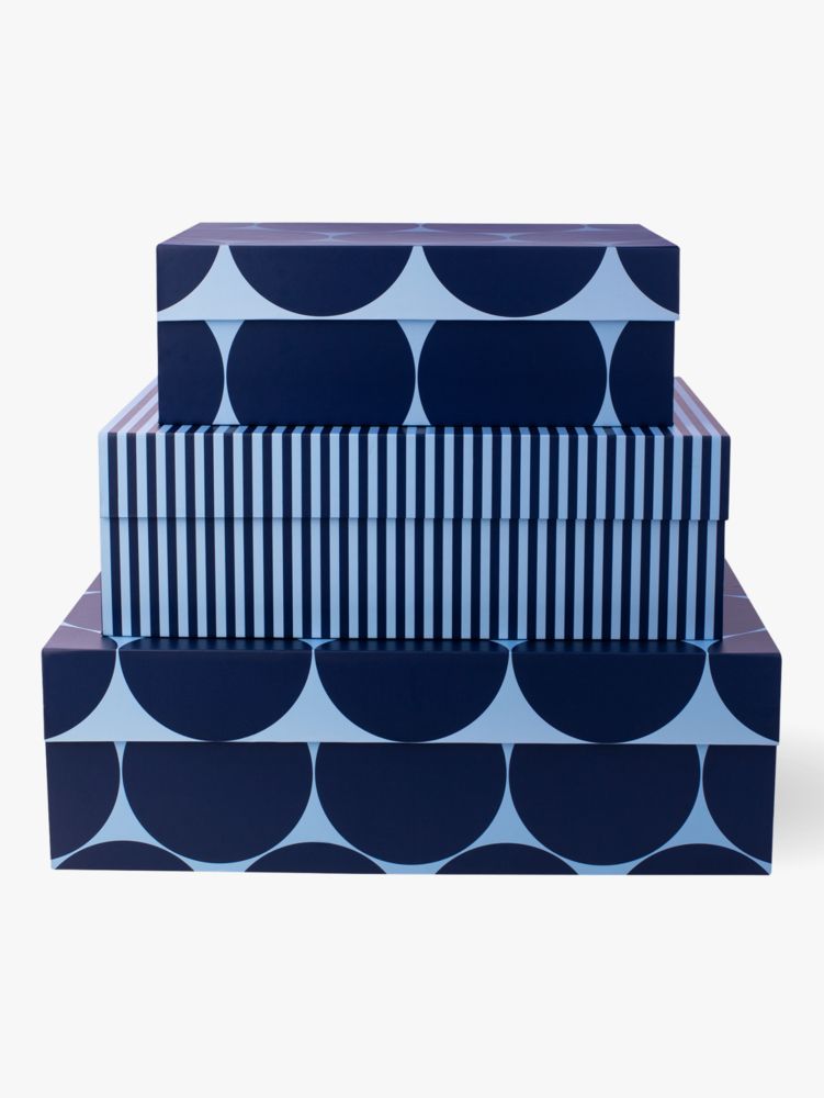 Kate Spade,Joy Dot Nesting Box Set,Navy