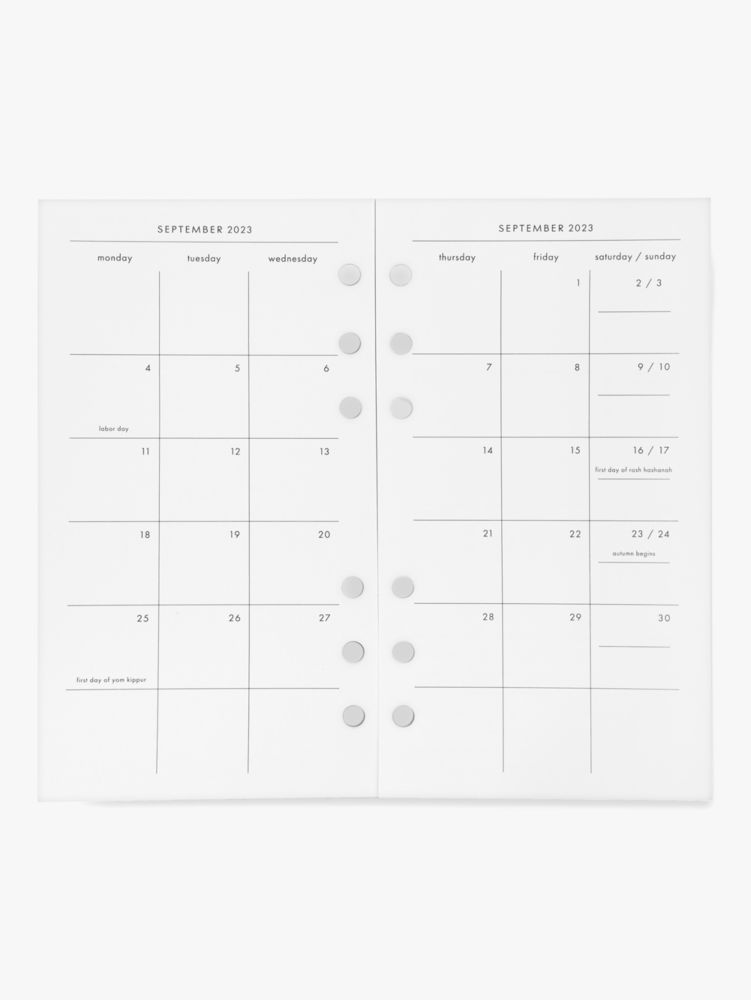 2019 Refill Calendar fits Louis Vuitton Agenda PM + Planner Paper