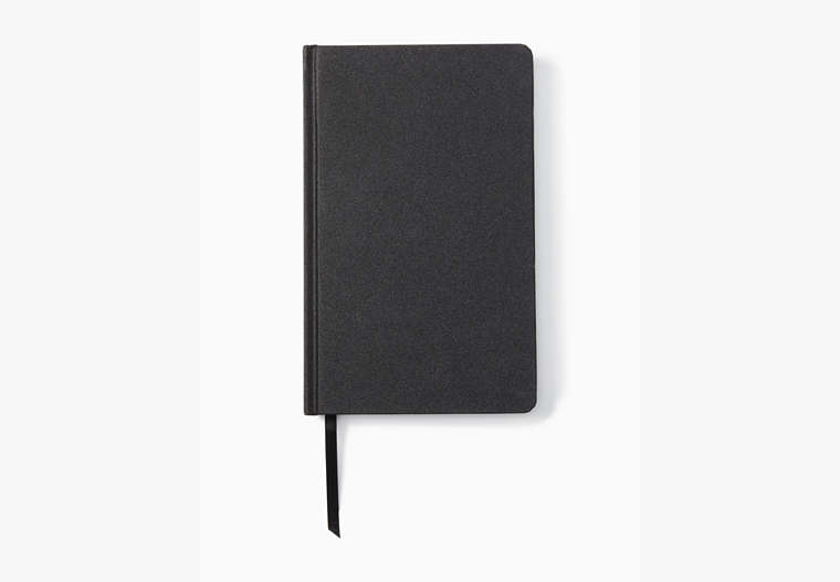 Kate Spade,Black Glitter Large Notebook,Black image number 0