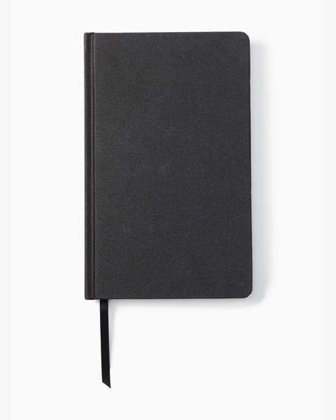 Kate Spade,Black Glitter Large Notebook,Black