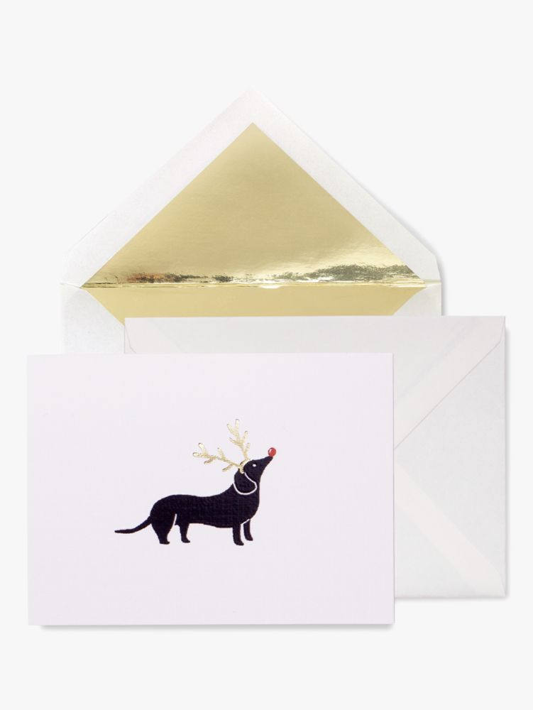 Kate Spade,Deck The Paws Assorted Holiday Card Set,