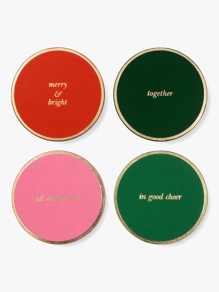 Kate Spade,All Decked Out Coaster Set,Multi