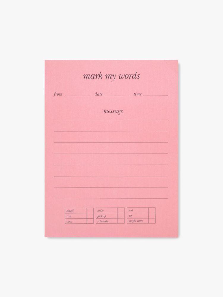 Mark My Words Notepad, , Product