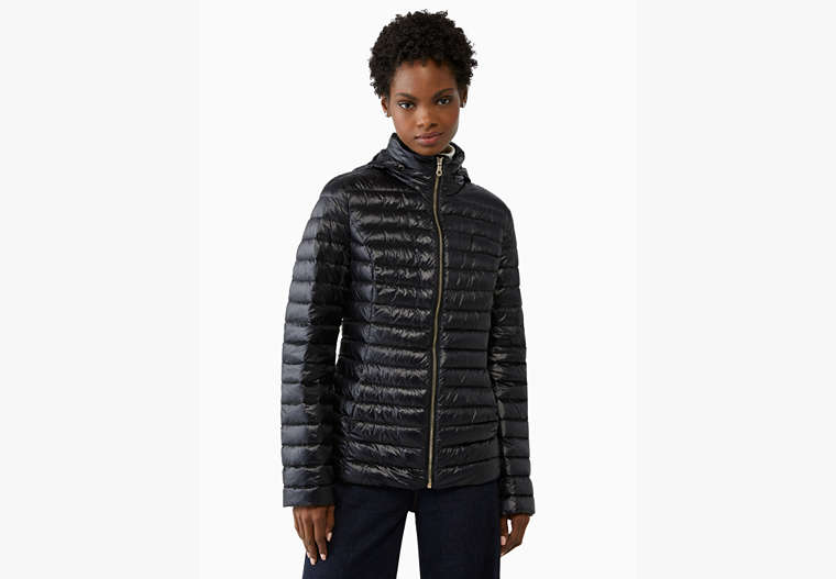 Kate Spade,packable down jacket,Nylon,60%,Black image number 0