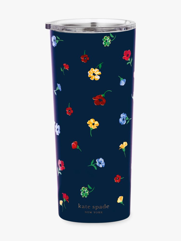 Garden Toss Stainless Steel 24oz Tumbler, Navy, Product