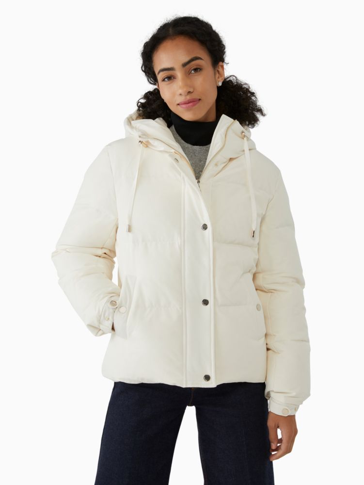 Kate spade new 2024 york bow quilted coat