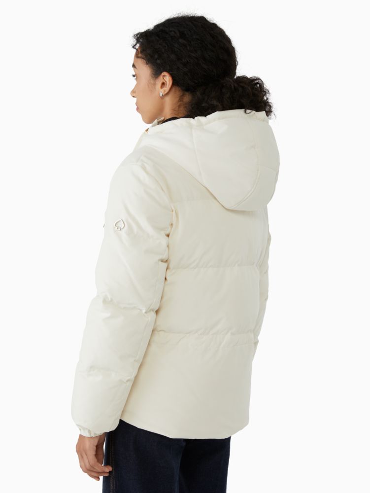 Kate spade bow puffer on sale coat