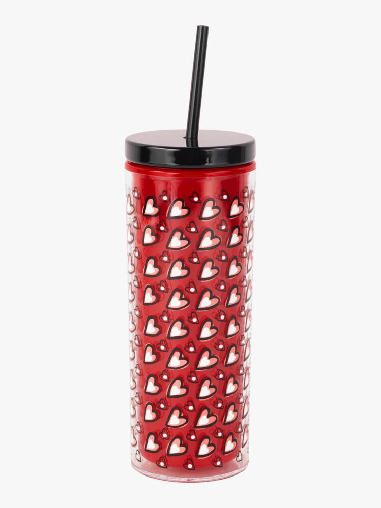 Kate Spade,Valentine's Day Tumbler With Straw,