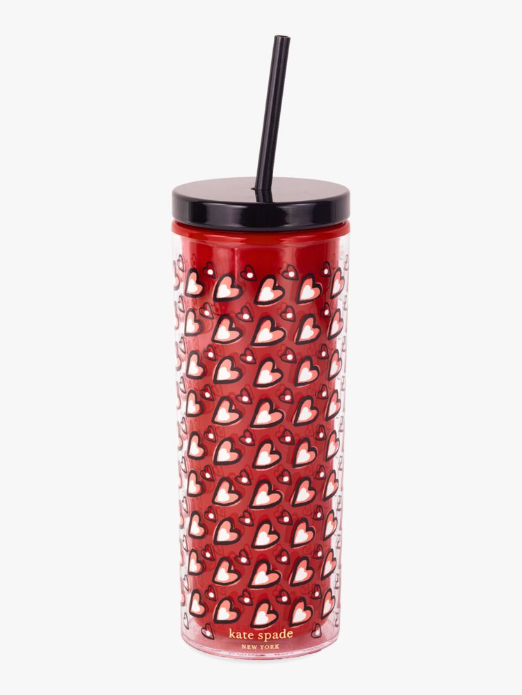 Kate Spade,Valentine's Day Tumbler With Straw,