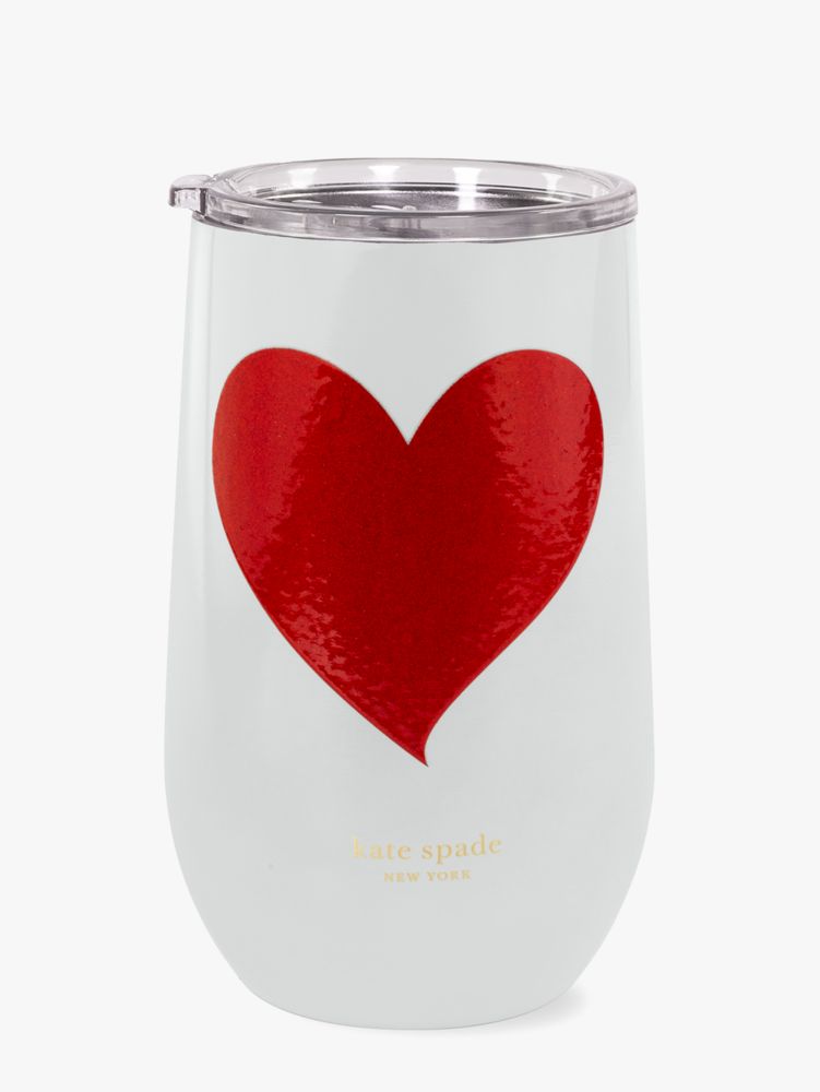 Kate Spade,Valentine's Day Stainless Steel Wine Tumbler,