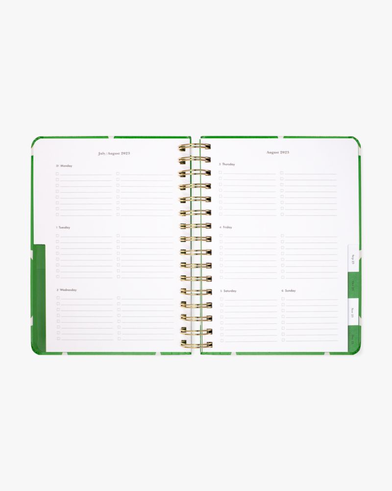 Kate Spade,Joy Dot Green 2023-24 17-month Large Planner,