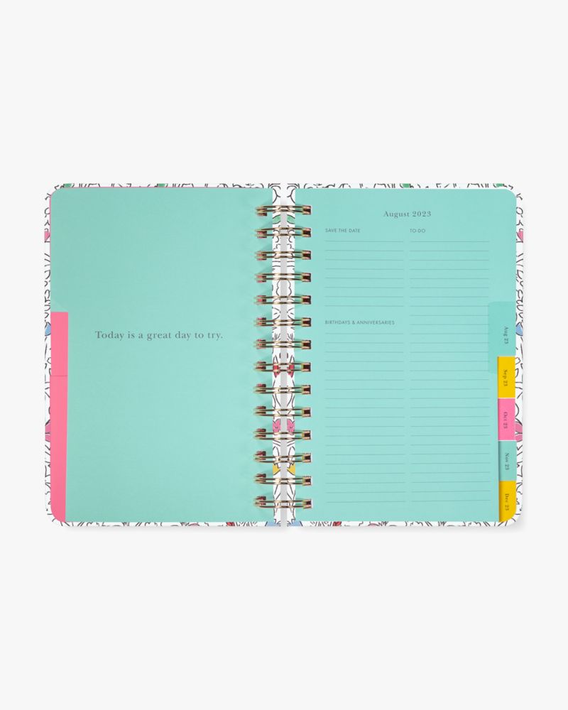Kate Spade,Tropical Flora 2023-24 17-month Medium Planner,