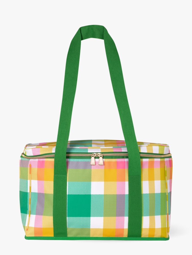 Kate Spade,Garden Plaid Cooler Bag,Multi