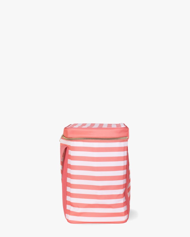 Kate Spade,Terrace Stripe Wine Cooler Bag,Quartz Pink