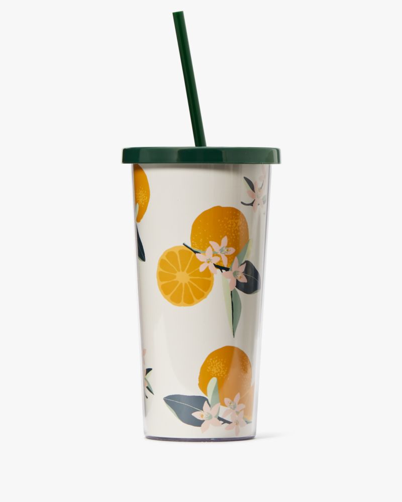 Kate Spade,Orange Toss Tumbler,