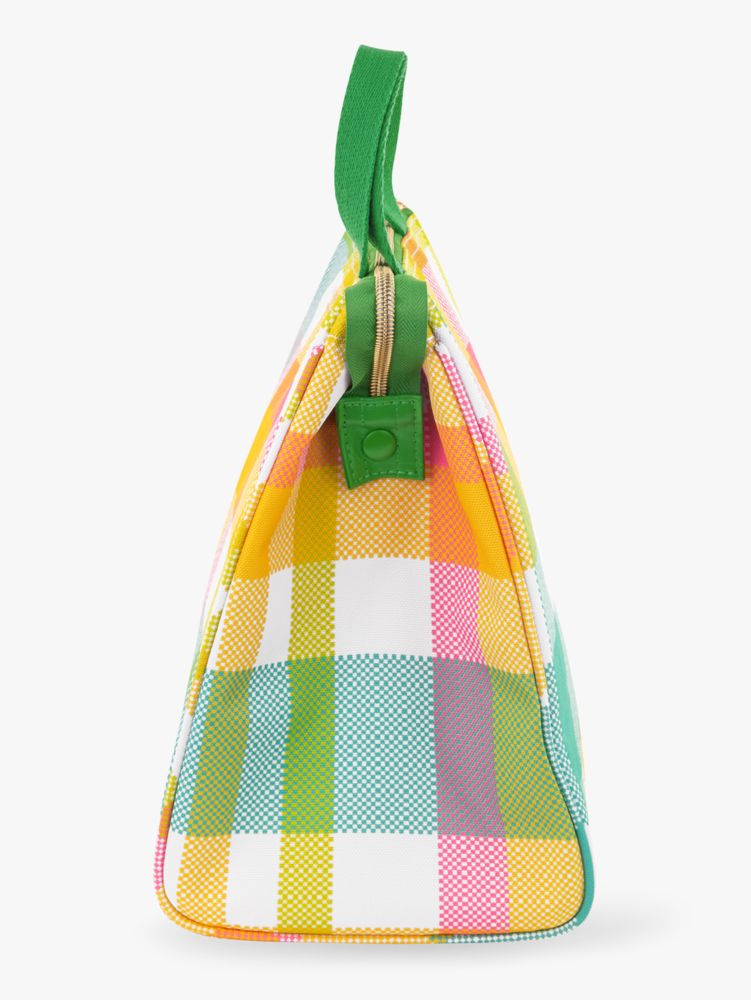 Kate Spade,Garden Plaid Lunch Bag,Multi