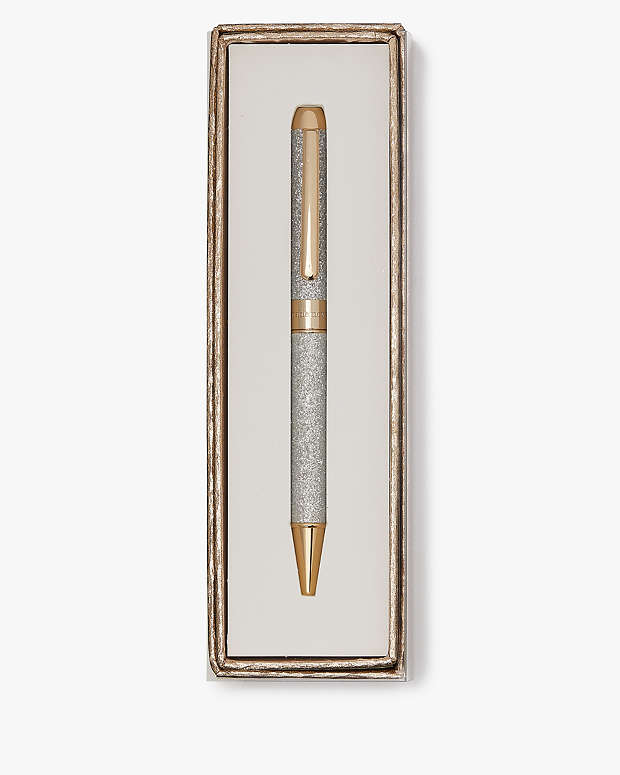 Silver Glitter Ballpoint Pen