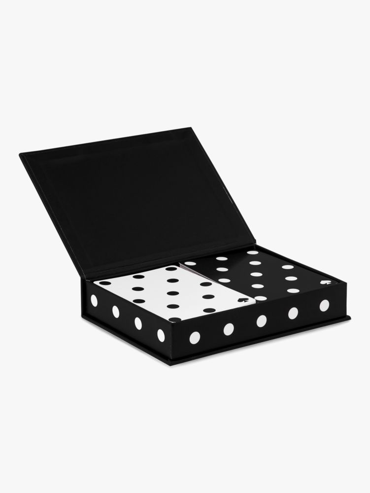 Kate Spade,Cabana Dots Playing Cards,Black