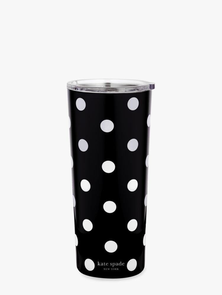 Kate Spade New York White Dot 24 oz. Stainless Steel Tumbler