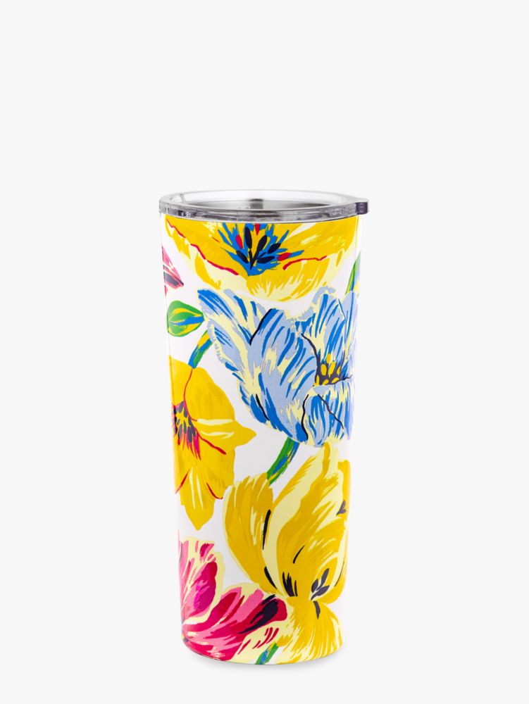 Kate Spade,Tulips 24oz Stainless Steel Tumbler,