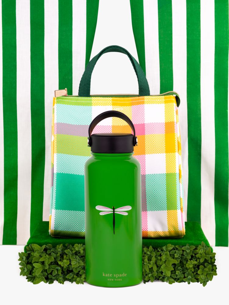 Kate Spade,Dragonfly Flight Stainless Steel Water Bottle,