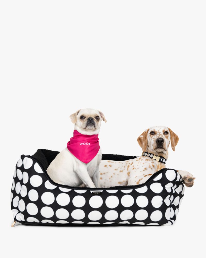 Kate Spade,アート ドット ペット ベッド,ペット,ブラック