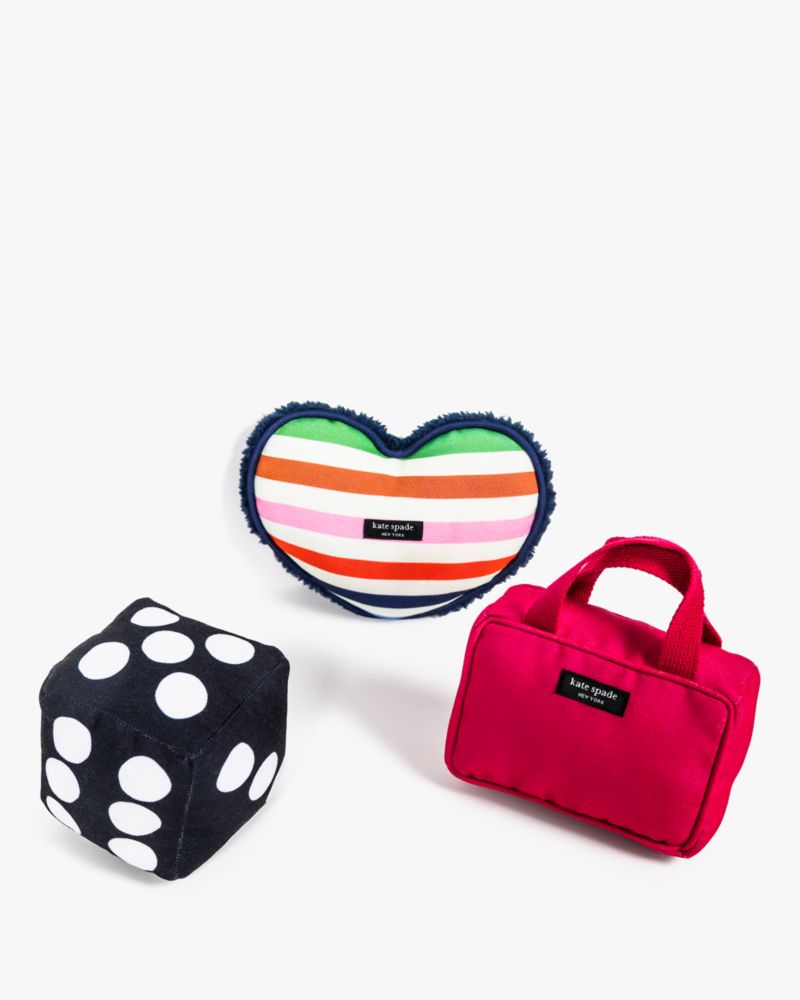 Kate Spade,アドベンチャー ストライプ ハート ペット トイ,ペット,マルチ