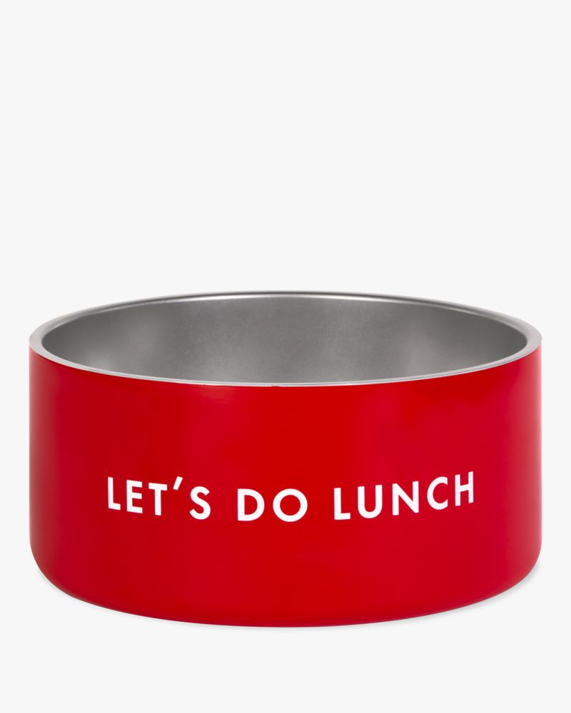 Kate Spade,Let's Do Lunch Bowl,Red