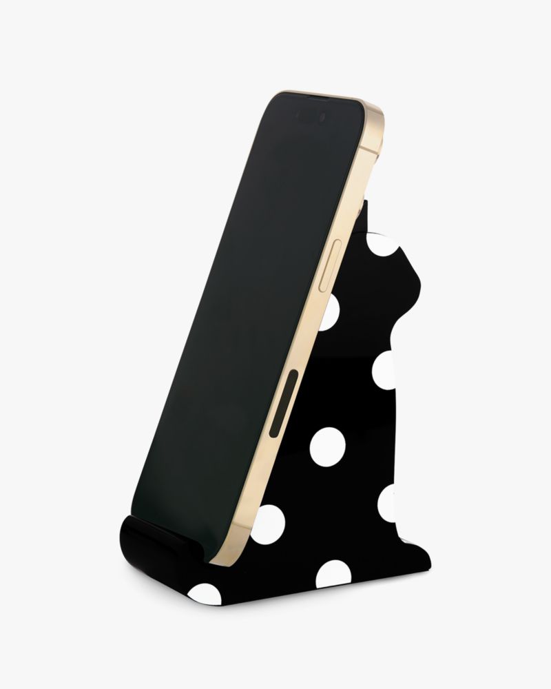 Kate Spade,Cat Phone Stand,Black