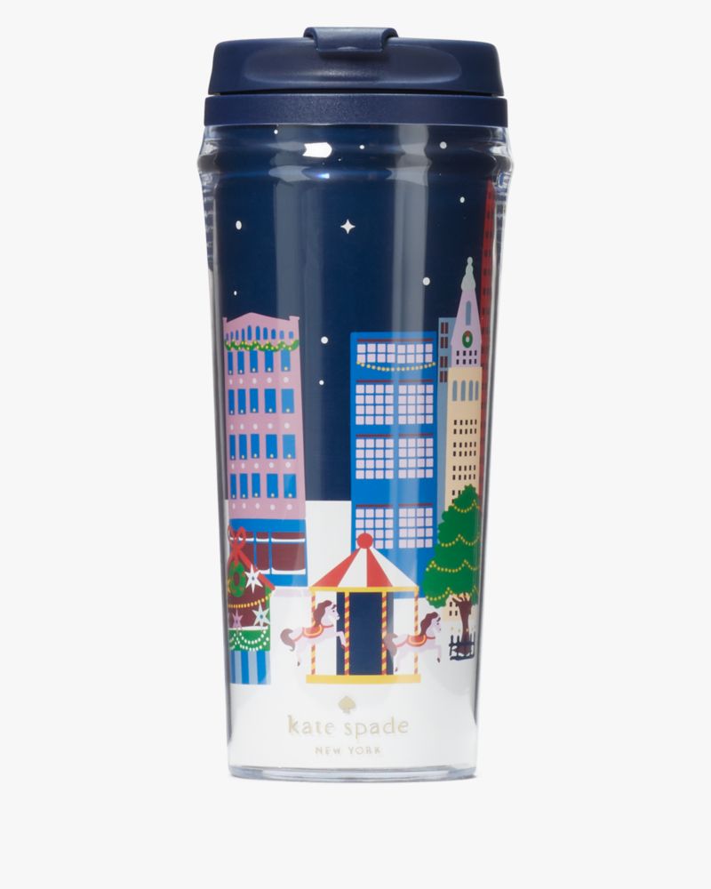 Winter Village Acrylic Thermal Mug