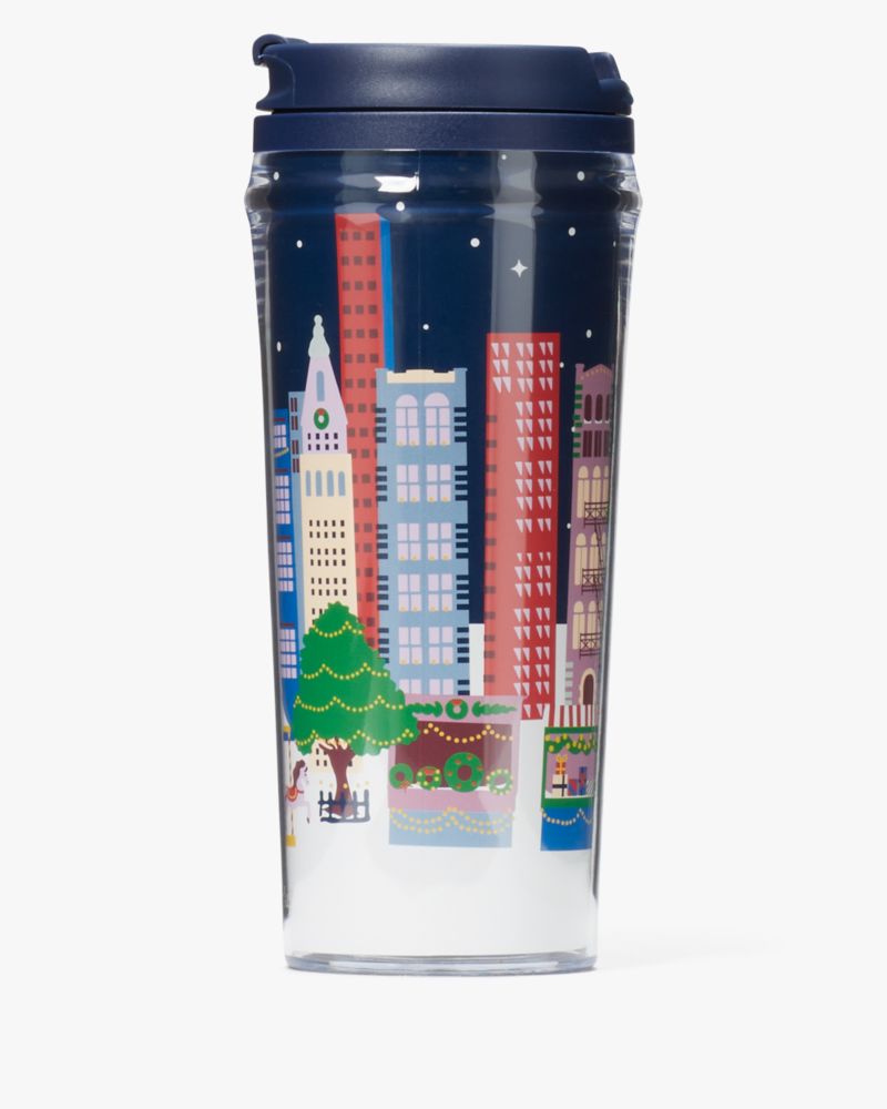 Winter Village Acrylic Thermal Mug