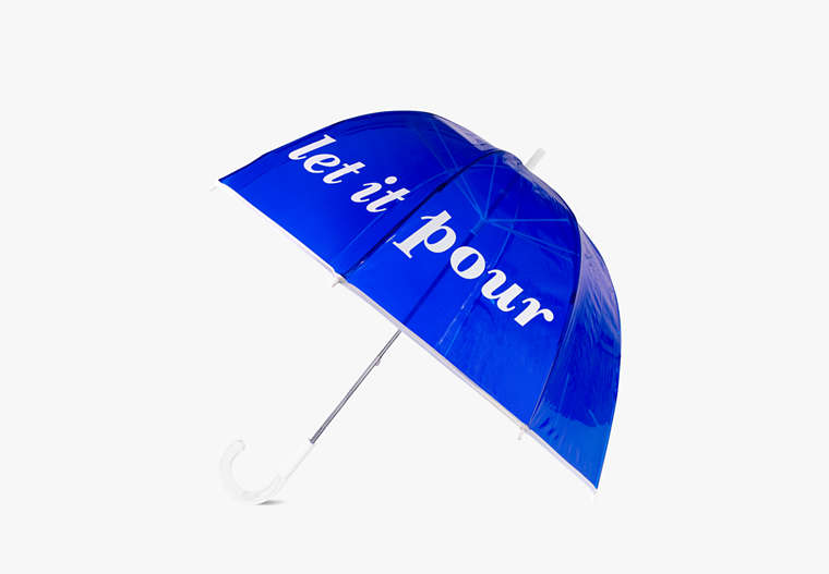 Kate Spade,Let It Pour Clear Umbrella,Std Glss B image number 0