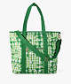 Kate Spade,Daisy Gingham Cooler Tote,Green