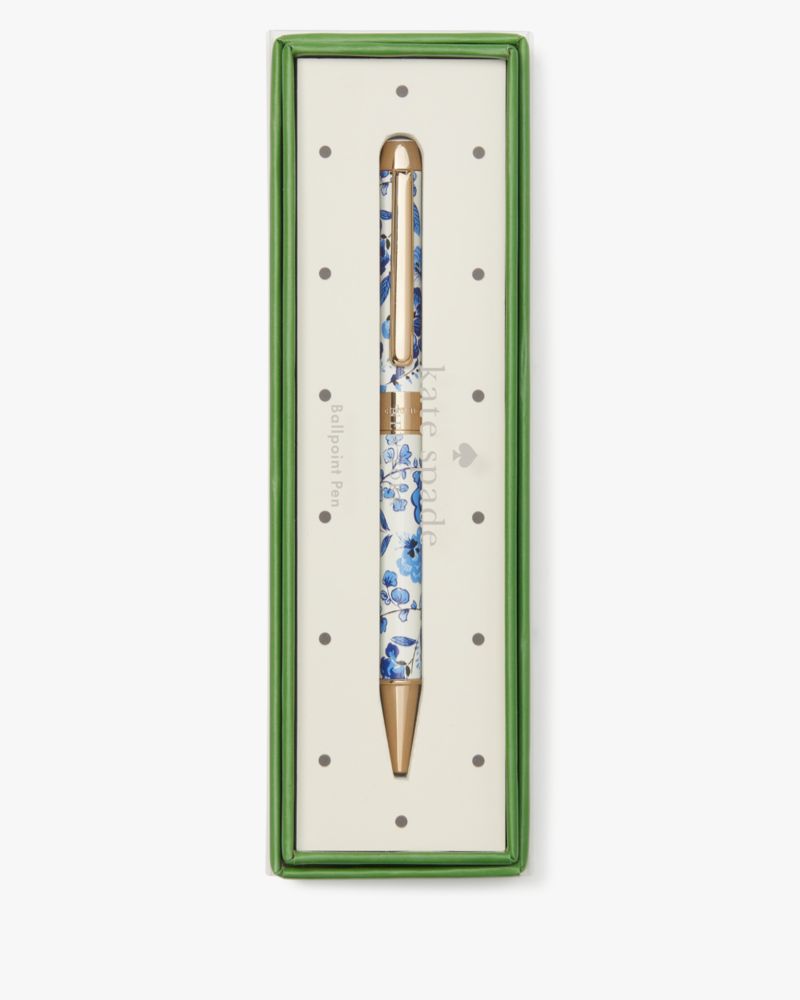 Kate Spade,Peacock Floral Ballpoint Pen,