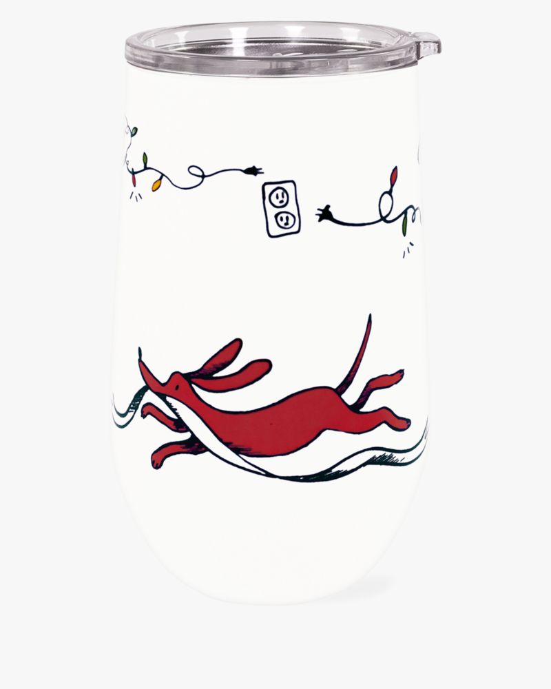 Kate Spade,Holiday Party Stainless Steel Wine Tumbler,
