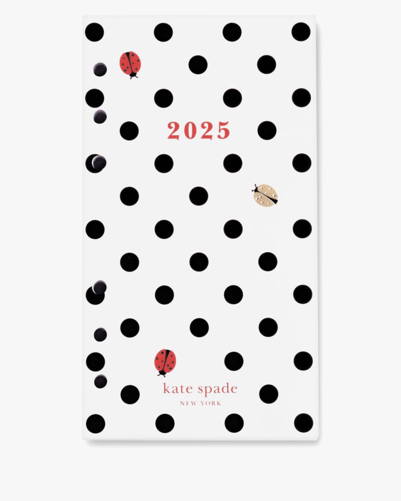 Kate Spade,Ladybug Dot 2025 Personal Bookblock Calendar Refill,