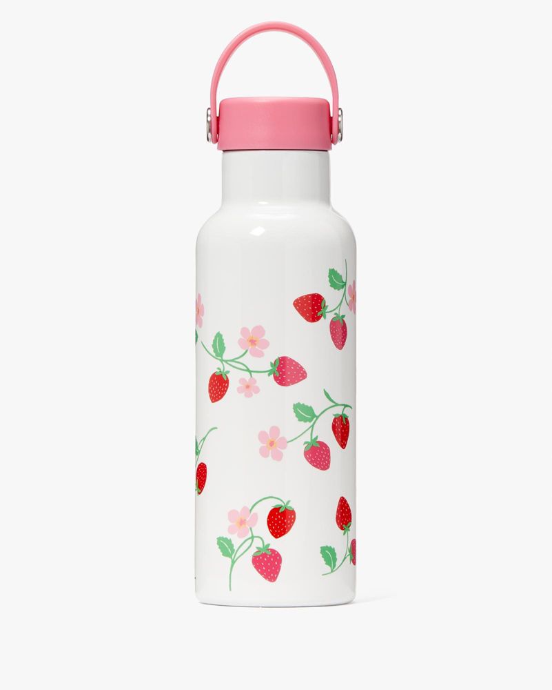 Kate Spade,Strawberry Vine Stainless Steel Water Bottle,