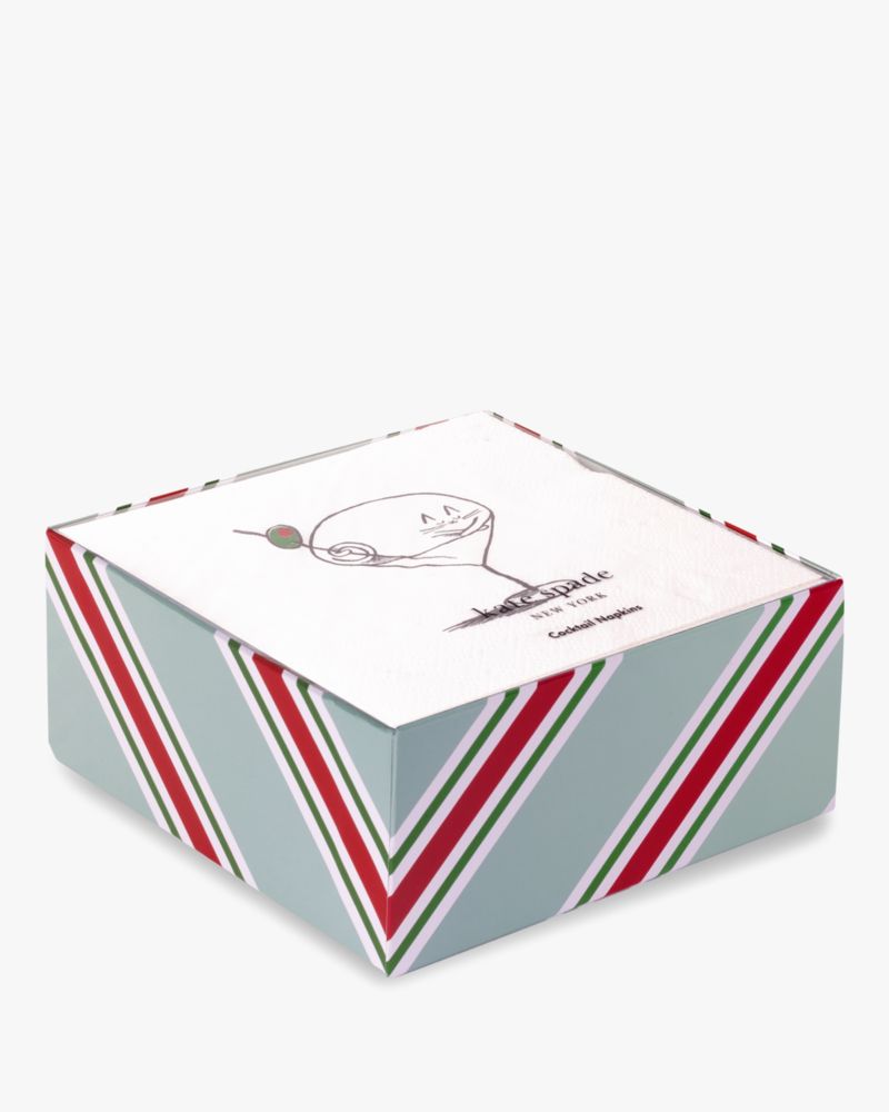 Kate Spade,Holiday Party Paper Napkin Set,White