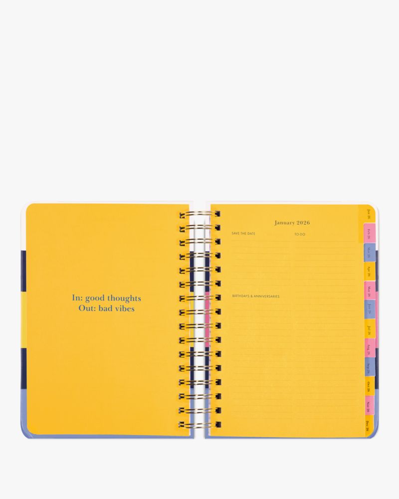 Kate Spade,Bold Stripe 2025-26 17-month Large Planner,