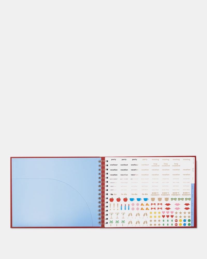 Kate Spade,Mostly On Time 2026 12-month Horizontal Planner,Red