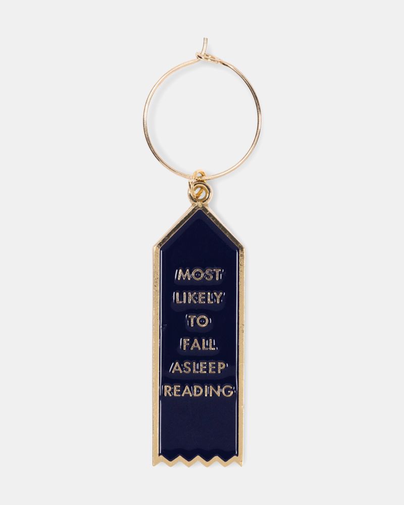 Kate Spade,Book Club Wine Charm Set,