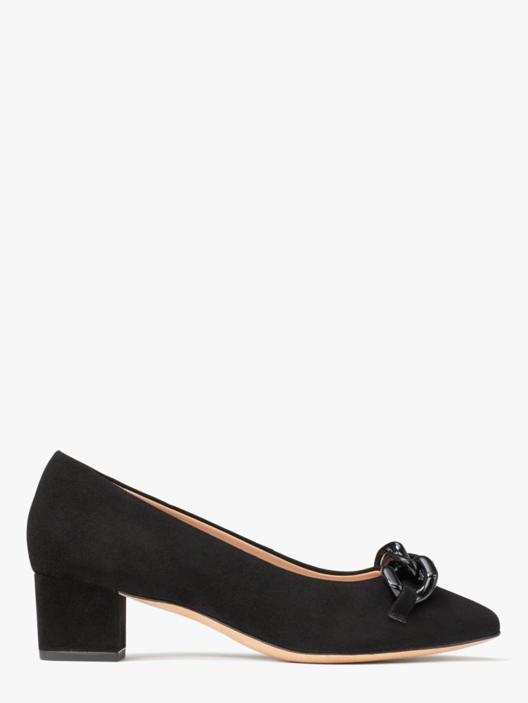 Kate spade sale black suede heels