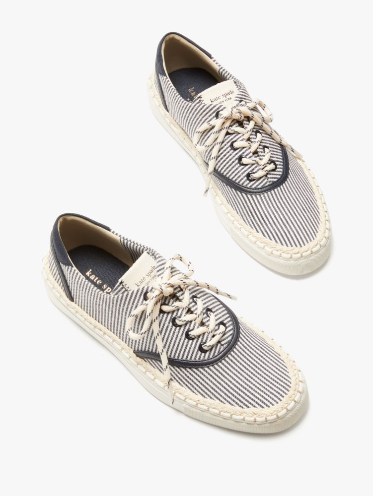 Kate Spade,boat party espadrille sneakers,sneakers,60%,Parchment / Blazer Blue