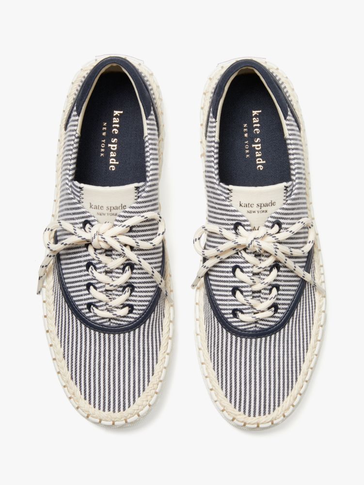 Kate Spade,boat party espadrille sneakers,sneakers,60%,Parchment / Blazer Blue