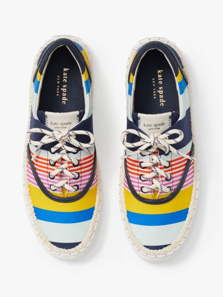 Kate Spade,boat party espadrille sneakers,sneakers,Oceanside Stripe