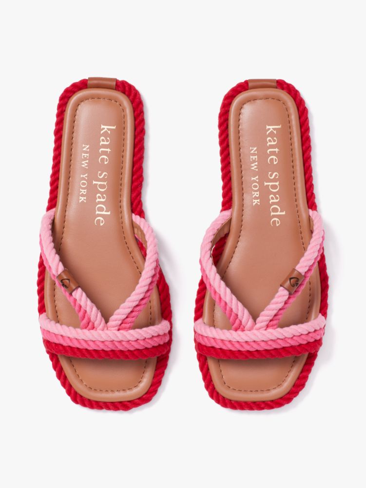 Kate Spade,Captain's Cord Slide Sandals,