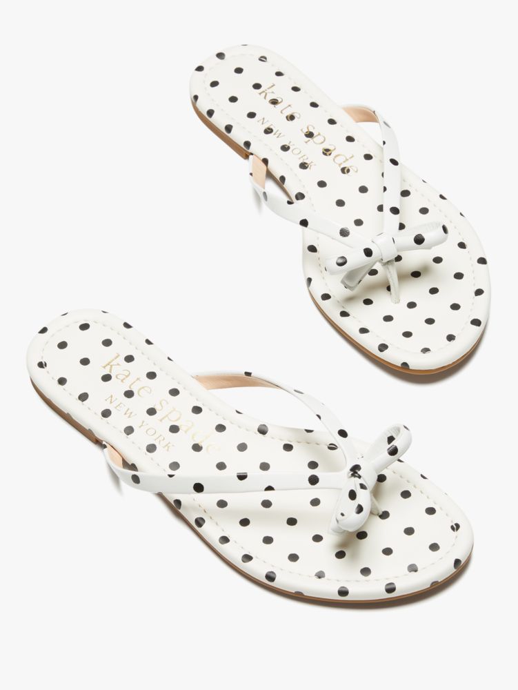 Kate spade polka store dot flip flops