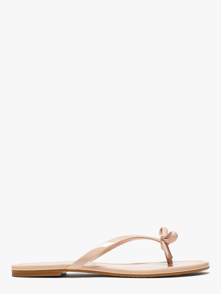 Kate Spade New York Petit Women's Flip Flop Sandals, Pale Gold