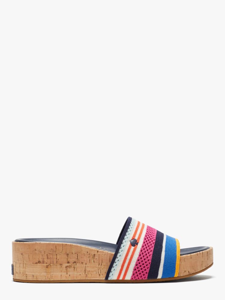 Breeze Striped Platform Slide Sandals | Kate Spade New York