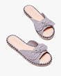 Kate Spade,Saltie Shore Espadrille Slide Sandals,sandals,Casual,Parchment/Blazer Blue